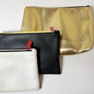 3 Sephora pouch cosmetic bags